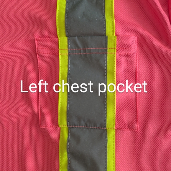 Smasys Safety Hi-Vis Reflective Work Shirt for Women and Men-3X - Picture 4 of 8